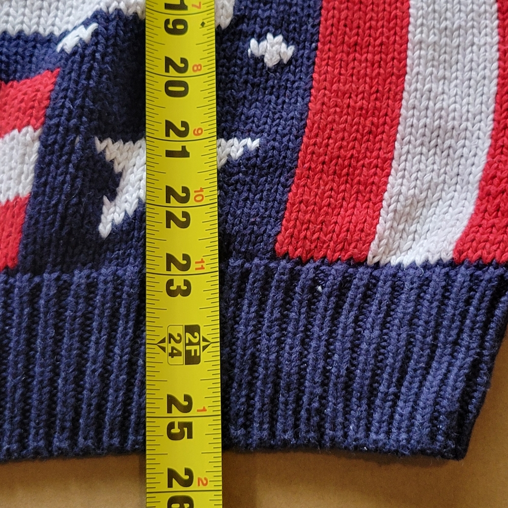 Vintage American Eagle Outfitters Mens Size Large Americana Knit Sweater - Picture 5 of 11